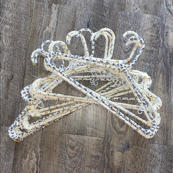 Other - 16 Floral Fabric wrapped Hangers